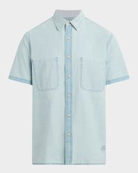 Men's Reverse Chambray Camp Shirt