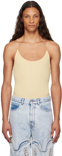 Y/Project Beige Invisible Strap Tank Top