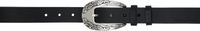 Magda Butrym Black Crystal Buckle Belt