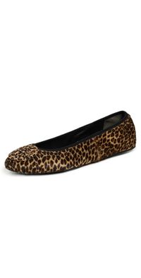 Tory Burch Reva Travel Ballet Flats Leopard Multi 11