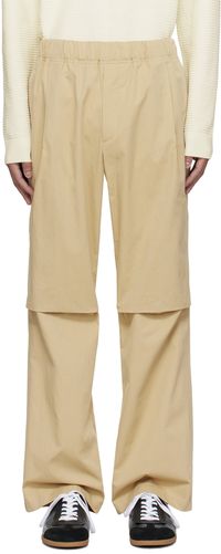 Solid Homme Beige Pleated Trousers