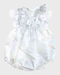 Girl's Butterfly Ceremony Romper, Size 3M-3