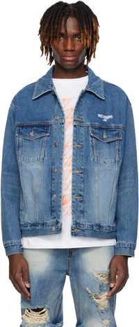 We11done Blue 1506 Trucker Denim Jacket