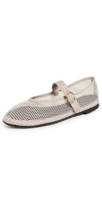 Flabelus Isabella Mesh Mary Jane Flats Nude 39