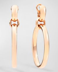 18K Rose Gold Iconica Hoop Earrings