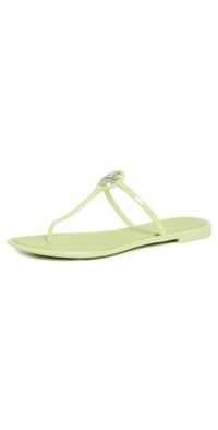 Tory Burch Mini Miller Jelly Sandals Garden Mint/Silver 8