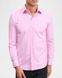 Men's Galvan Micro-Geometric Sport Shirt