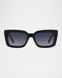 cailin rectangle acetate sunglasses