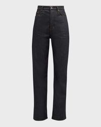 Long Twisted Seam Denim Pants