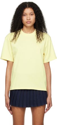 AMI Paris T-shirt jaune à logo Ami de cœur exclusif à SSENSE