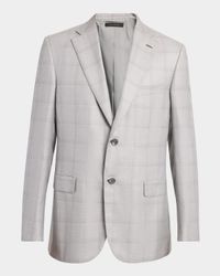 Men's Windowpane Sport Coat