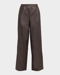 Twilight Vegan Leather Wide-Leg Pants