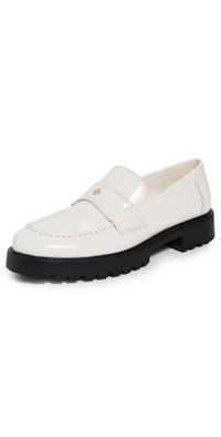 Tory Burch Classic Lug Loafers Dove White 9.5