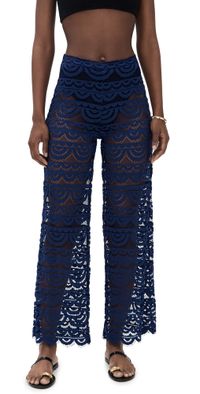 PQ Swim Neptune High Waist Lace Pants Navy XS/S