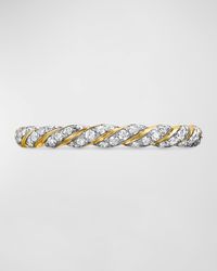 Paveflex Ring with Diamonds in 18K Gold, 2.7mm