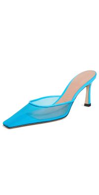 The Attico Juno Mules Bright Light Blue 38