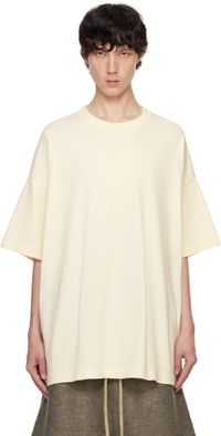 Fear of God T-shirt blanc cassé en jersey épais de coton