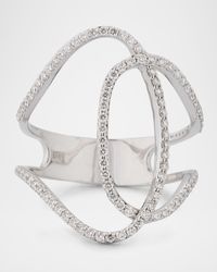 14K Gold Skinny Illuminating Diamond Ring