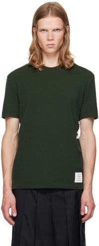 Thom Browne Green 4-Bar T-Shirt