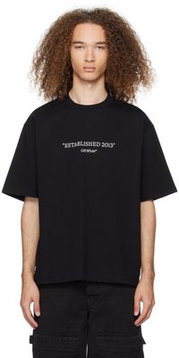 Off-White T-shirt noir à texte