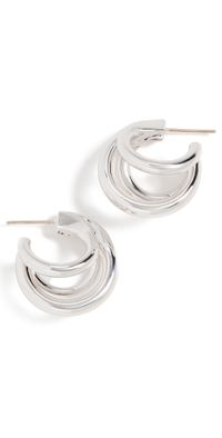 Jennifer Fisher Triple Lilly Huggies Silver One Size