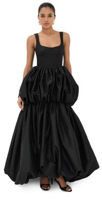 SIMKHAI Tabitha Double Bubble Dress Black 2