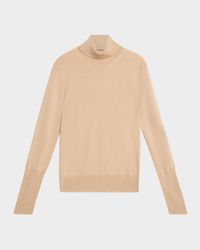 Wool and Viscose Lurex Turtleneck Sweater