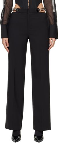 Dion Lee Pantalon noir à chaines