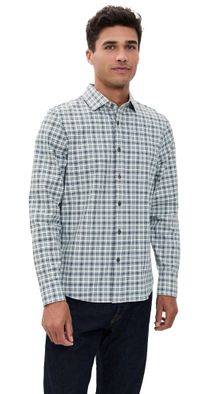 Rhone State of Mind Shirt Pine Grey/White Plaid XL