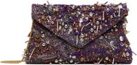 Dries Van Noten Purple & Red Embellished Envelope Bag