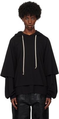 Rick Owens DRKSHDW Pull à capuche Hustler noir - Porterville