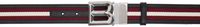 Bally Black & Red B Bold Reversible Belt