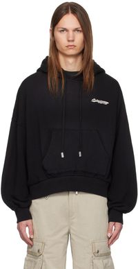 C2H4 Pull à capuche Crooked noir