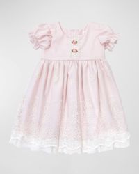 Girl's Sophia Scalloped Lace Dress, 2-6