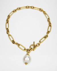 Pearly Chain-Link Short Necklace