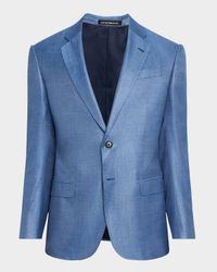 Men's Bamboo Micro-Squares Sport Coat