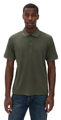 rag & bone Tech Pique Short Sleeve Polo Dksdw XL