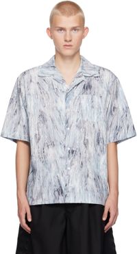 Marni Blue Fuzzy Crayon Shirt