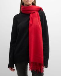 Fringed Cashmere Evening Wrap
