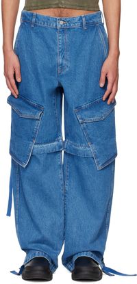 Dion Lee Blue Parachute Jeans
