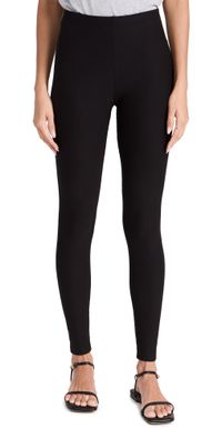 Plush Fleece Lined Leggings Black XS