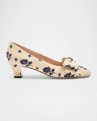 Bowow Floral Bow Pumps