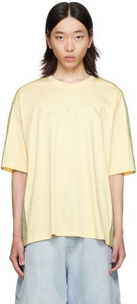 Lanvin T-shirt jaune à garnitures Curb