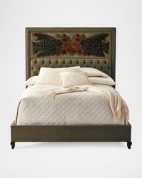 Peacock Sage Queen Bed