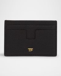 TF Card Holder in Grained Leather