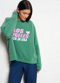 Newtone - Sweat ample imprimé - Taille 2 - Vert