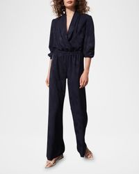 Jackie Floral Jacquard Wrap Top