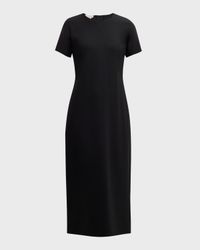 A-Line Wool-Blend Maxi Dress
