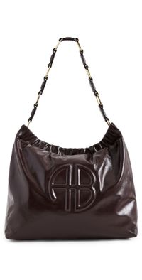 ANINE BING Kate Shoulder Bag Burgundy One Size