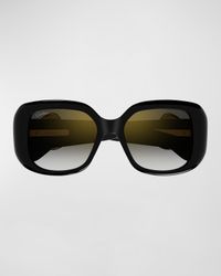 Panther-C Acetate Square Sunglasses